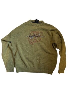 Ruff Ryders Ryde or Die Crewneck Sweater w/ Chest Logo Olive Green XL